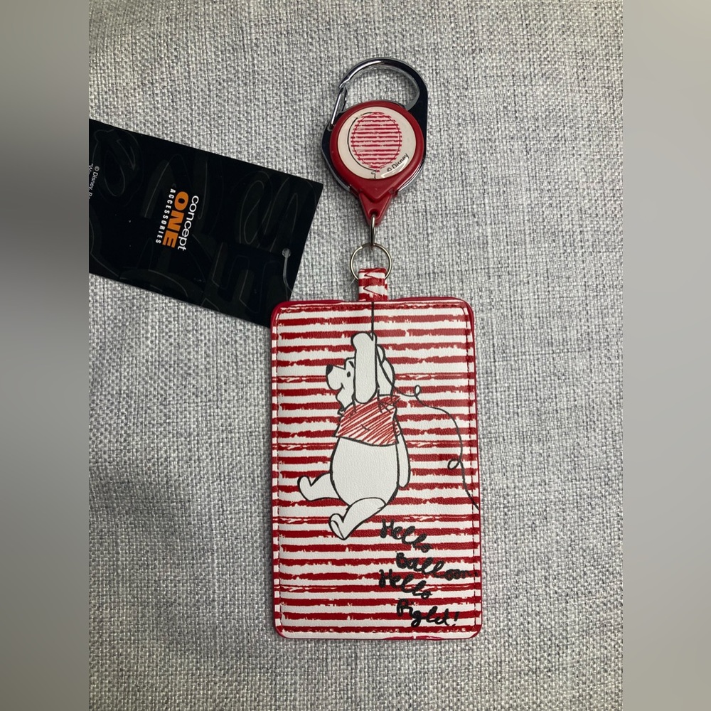 Disney Winnie the Pooh Piglet & Pooh Balloon Retractable Lanyard